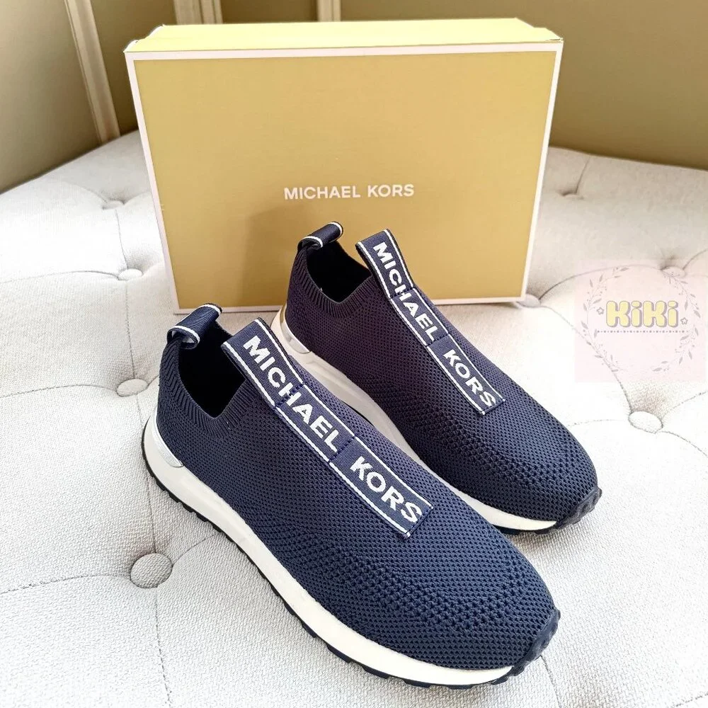 Michael Kors Bodie Knit Slip-On Sneaker navy blue 49S5BDFP1D